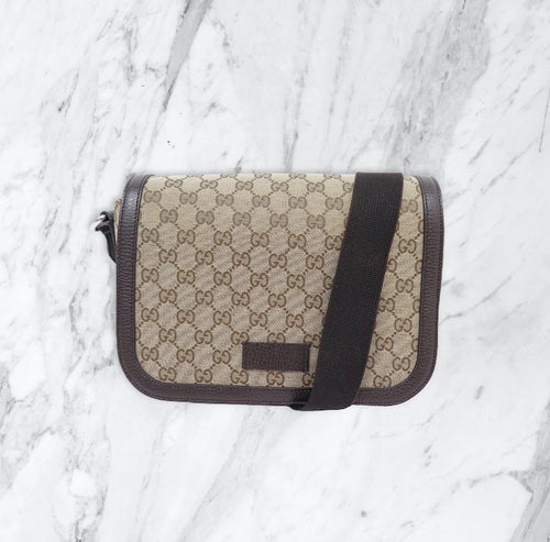 Sacoche Gucci - beige/noir/marron