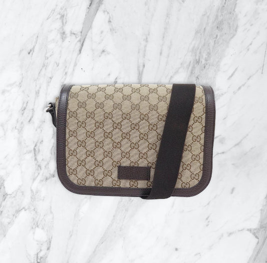 Sacoche Gucci - beige/noir/marron