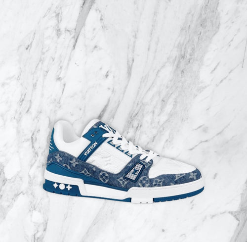 Louis Vuitton trainers - bleu/blanche