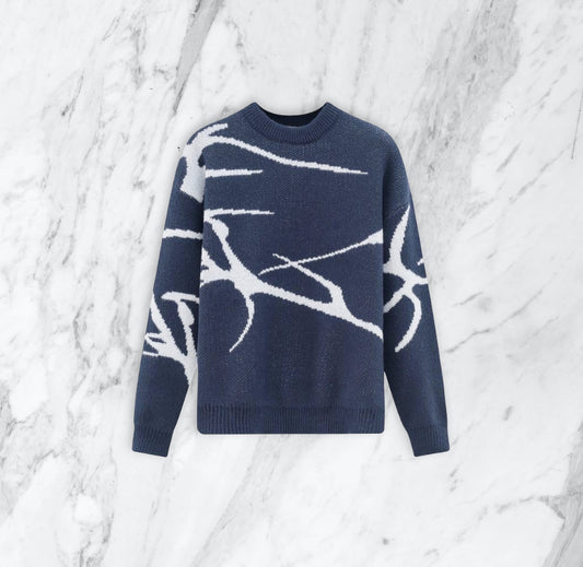 pull arc'teryx - bleu/blanc